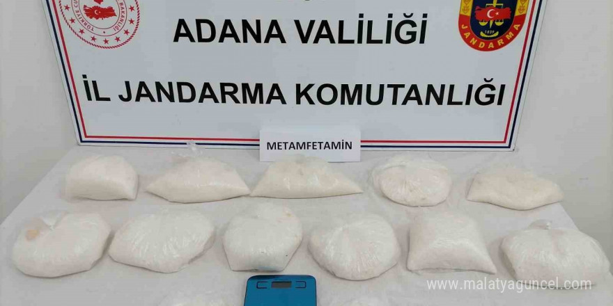 10 kilo 244 gram metanfetamin ele geçirildi