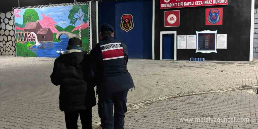 10 yıl 9 ay hapis cezasıyla aranan şahsı jandarma yakaladı