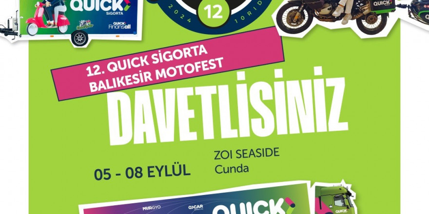 12’nci Uluslararası Quick Sigorta Balıkesir Motosiklet Festivali başlıyor