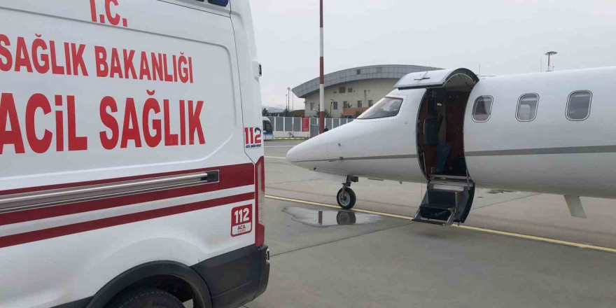 15 günlük bebek için ambulans uçak havalandı