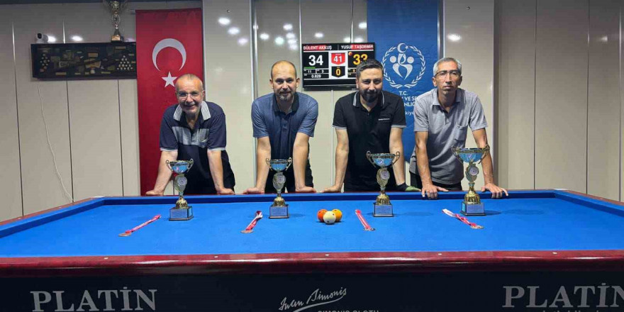 15 Temmuz 3 Bant Bilardo Turnuvası sona erdi