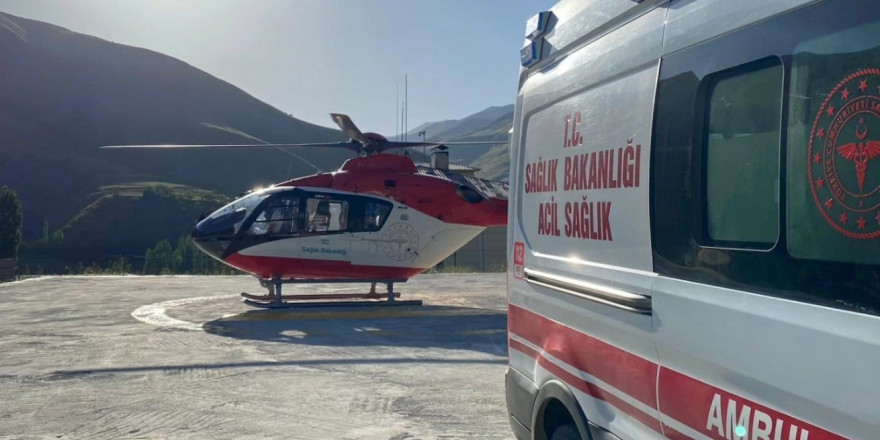 18 yaşındaki genç için helikopter havalandı