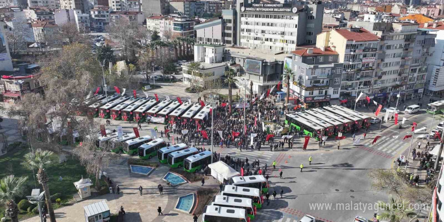 200 milyonluk yeni araçları tanıtan Başkan Çavuşoğlu’ndan Denizli’ye raylı sistem müjdesi