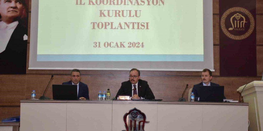 2024 yılı 1. dönem İl Koordinasyon Kurulu toplantısı yapıldı