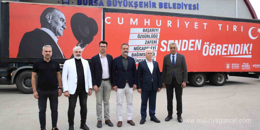 29 Ekim coşkusu ’Cumhuriyet Tırı’ ile Bursa’yı sarıyor