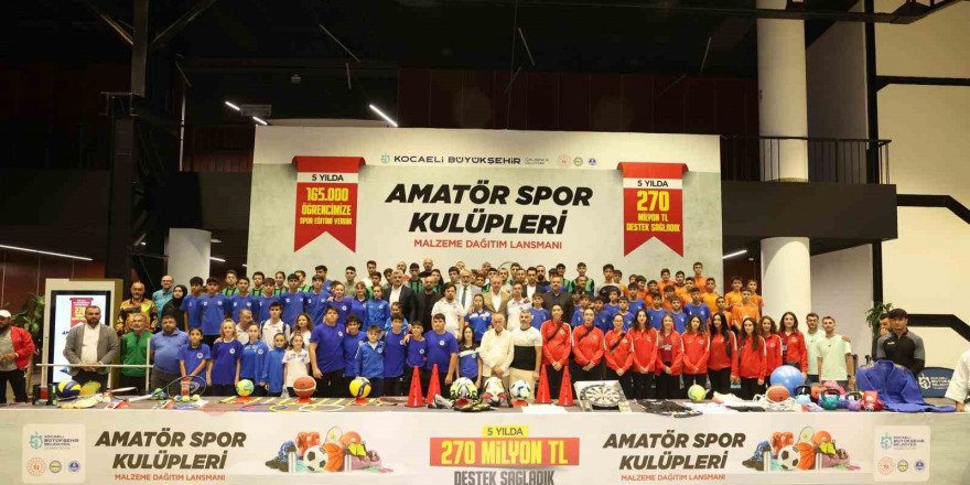 5 yılda 600 amatör spor kulübüne 270 milyon TL destek