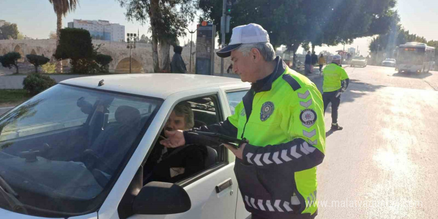 Adana’da trafik denetimi gerçekleştirildi