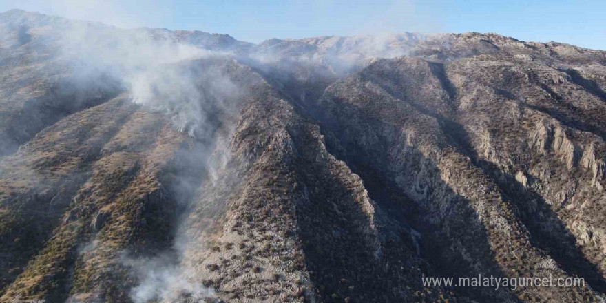 Adıyaman’da 2 gündür süren orman yangını devam ediyor