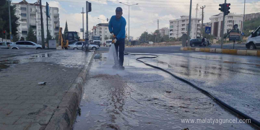 Adıyaman’daki cadde ve sokaklarda temizlik seferberliği