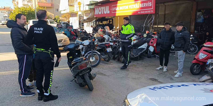 Afacanların düzenekli plakayla motosiklet turu polise takıldı