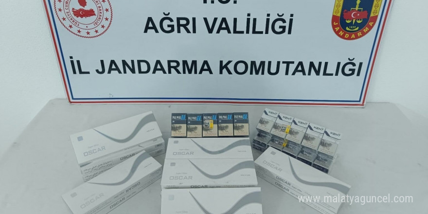 Ağrı’da çok sayıda kaçak sigara ele geçirildi