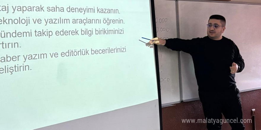 Ajans haberciliğinin perde arkası BEUN Meslek Yüksekokulu’nda anlatıldı