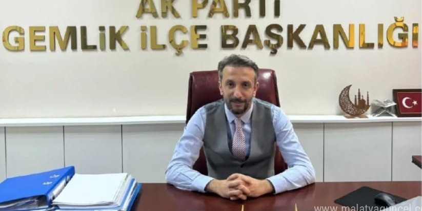 AK Parti Gemlik İlçe Başkanı Mehmet Taşar: