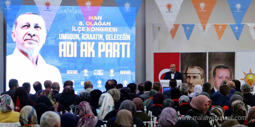 AK Parti Han ve Çifteler ilçe kongrelerine yoğun katılım