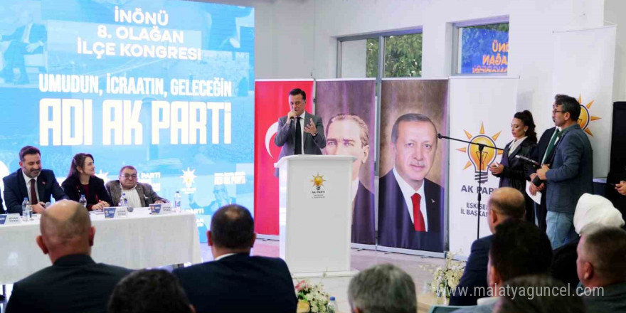 AK Parti’den İnönü’de coşkulu kongre