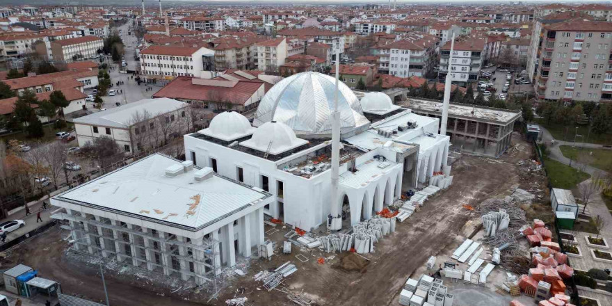 Aksaray’da Selçuklu Cami ve Külliyesi Projesi inşaatı hızla yükseliyor