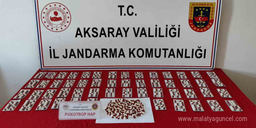 Aksaray’da uyuşturucu hap operasyonu: 1 tutuklama