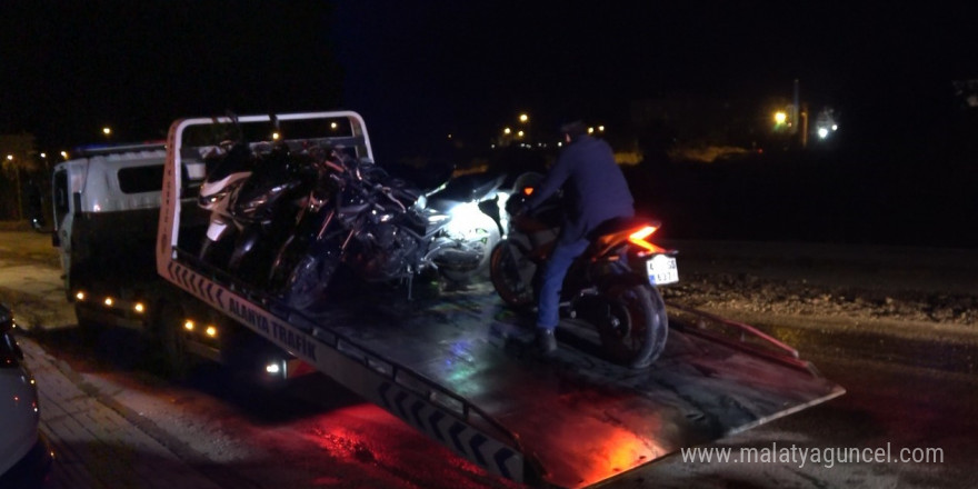 Alanya’da yarış yapmak için toplanan motosiklet sürücülerine polis baskını