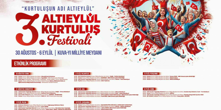 Altıeylül Belediyesi’nden coşku dolu 8 günlük kurtuluş festivali