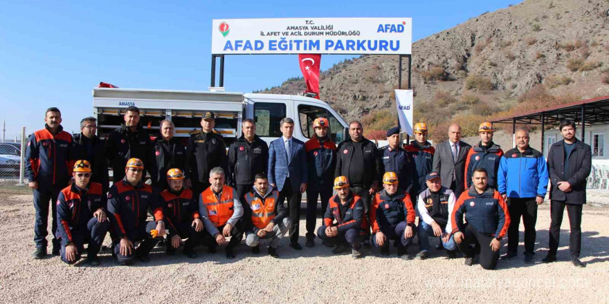 Amasya’da AFAD eğitim parkuru kuruldu