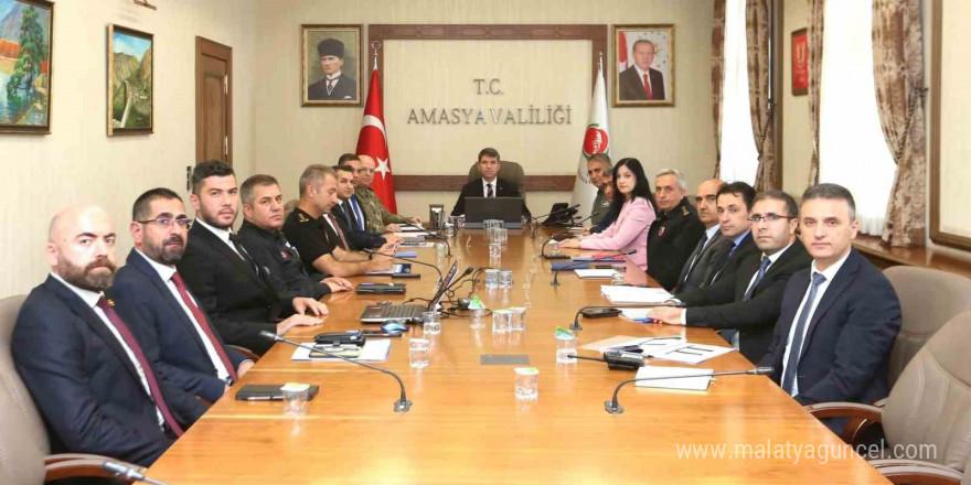 Amasya’da güvenlik ve asayiş masaya yatırıldı