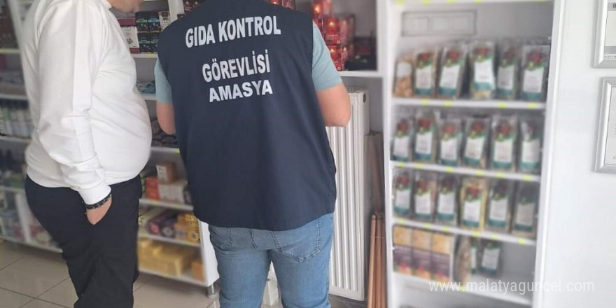 Amasya’da takviye edici gıda denetiminde 118 ürüne el konuldu