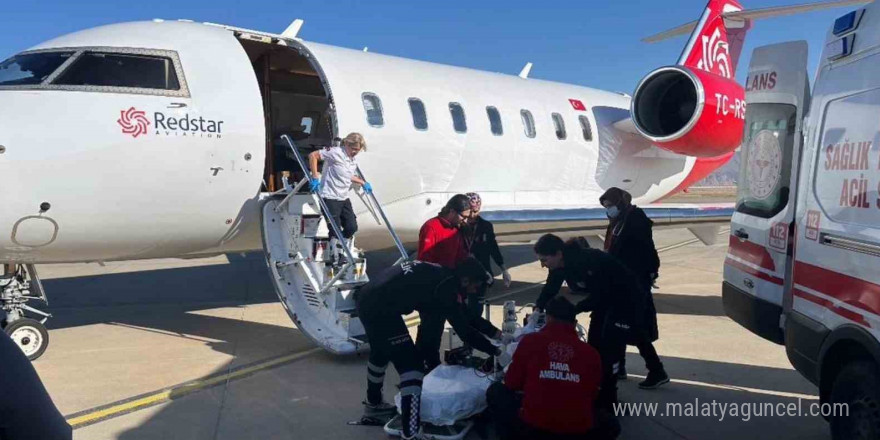 Ambulans uçak, 4 yaşındaki çocuk için Şırnak’tan Kayseri’ye uçtu