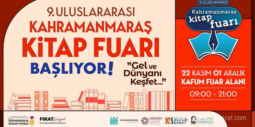 Anadolu’nun en büyük kitap fuarında edebiyat şöleni yaşanacak