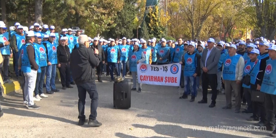 Ankara’da maden işçileri özelleştirmeye karşı eylem yaptı