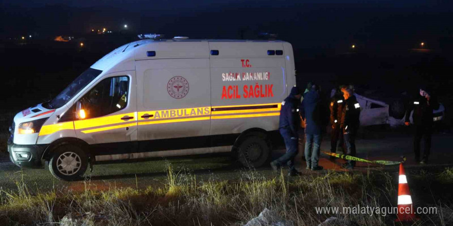 Ankara’da takla atan otomobil hurdaya döndü: 1 ölü, 4 yaralı