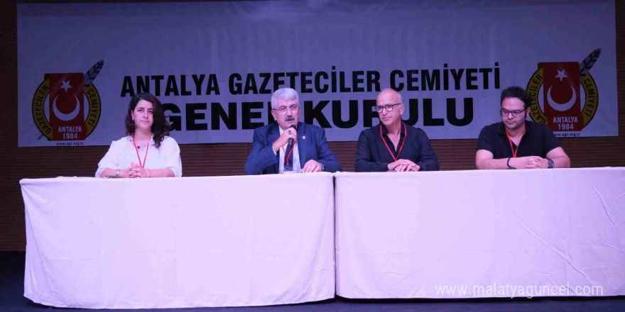 Antalya Gazeteciler Cemiyeti (AGC) Olağan Genel Kurulu yapıldı