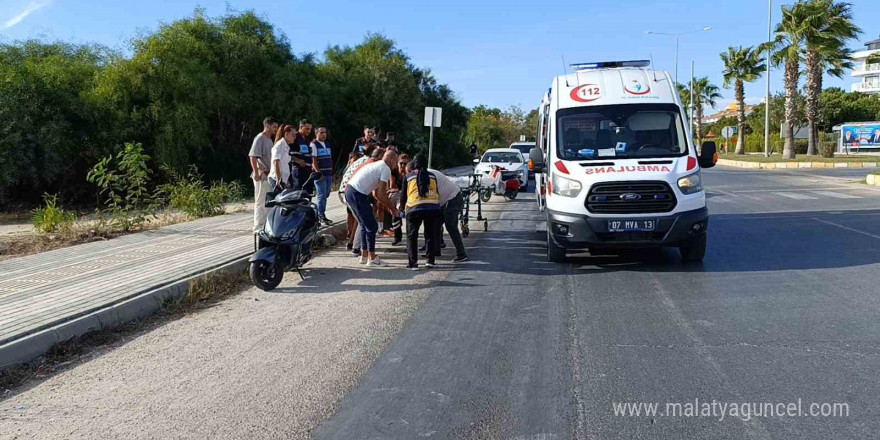 Antalya’da 2 motosiklet çarpıştı: 1 yaralı