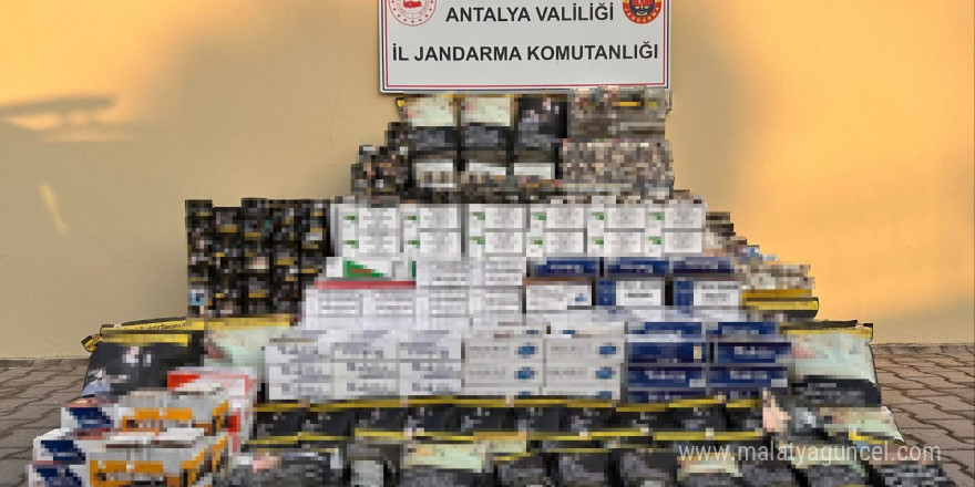 Antalya’da bir işletmede 860 kilo tütün ele geçirildi