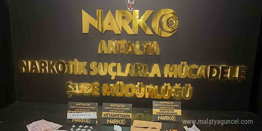 Antalya’da eş zamanlı narkotik operasyonu