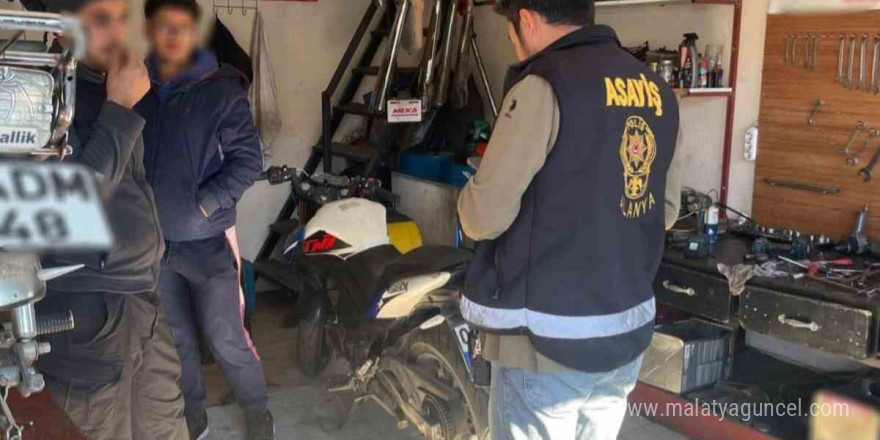 Antalya’da motosiklet hırsızlıklarına yönelik operasyonda 17 gözaltı