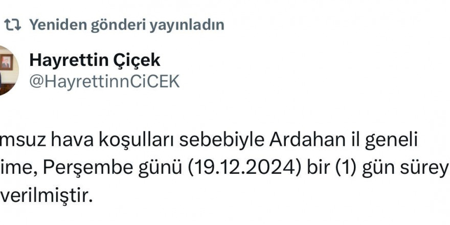 Ardahan’da eğitime kar engeli