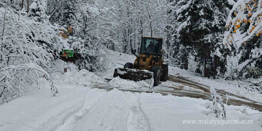 Artvin’de kapalı olan köy yollarını ulaşıma açmak için çalışmalar sürüyor