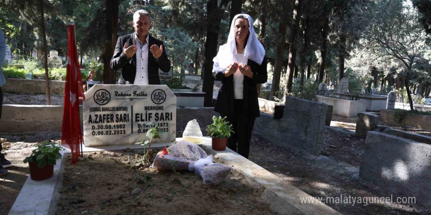 Asrın felaketinde vefat eden muhtar, unutulmadı