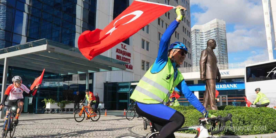 Ataşehir’den Anıtkabir’e kadar pedal çevirecekler