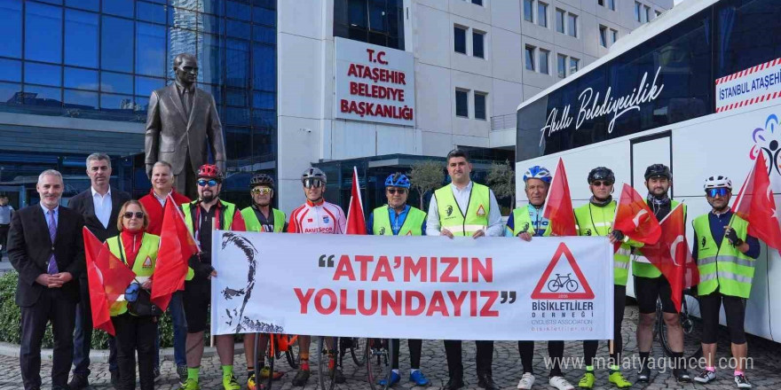 Ataşehir’den Anıtkabir’e kadar pedal çevirecekler