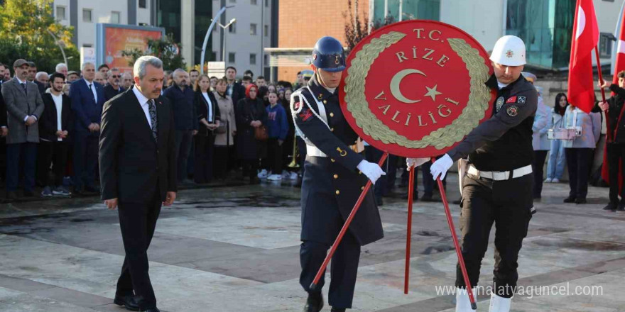 Atatürk Rize’de törenle anıldı