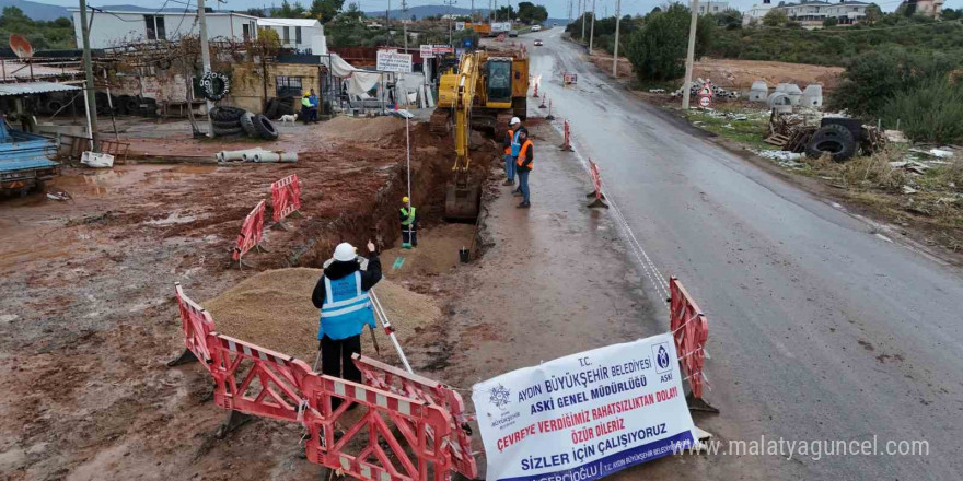 Aydın Büyükşehir Belediyesi Didim’de çalışmalarını hız kesmeden sürdürüyor