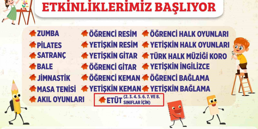 Aydın Büyükşehir Belediyesi’nin güz dönemi etkinlikleri başlıyor