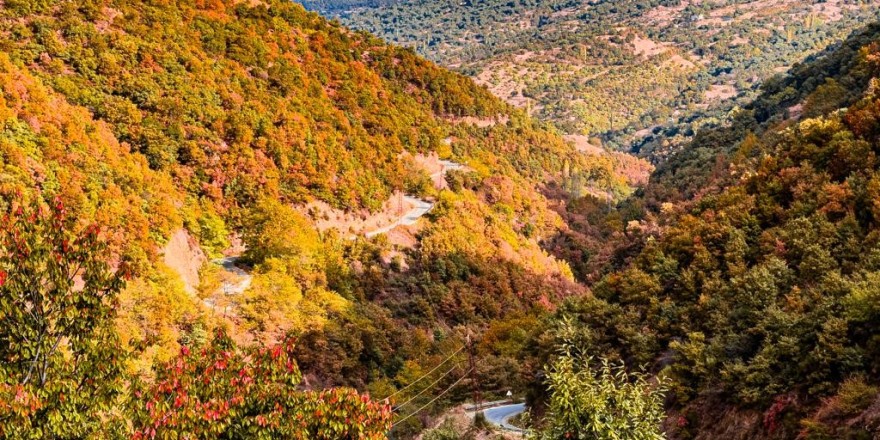 Aydın dağlarındaki son bahar manzaraları mest etti