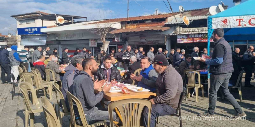 Aydın sanayi esnafı, geleneksel hayır yemeğini gerçekleştirdi