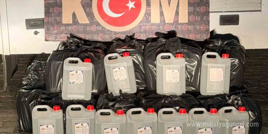 Aydın’da 415 litre etil alkol ele geçirildi