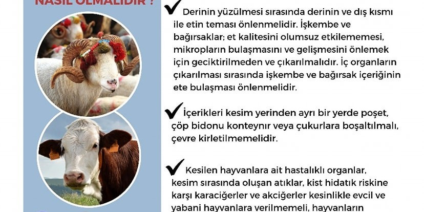 Aydın’da kurban keseceklere uyarılarda bulunuldu