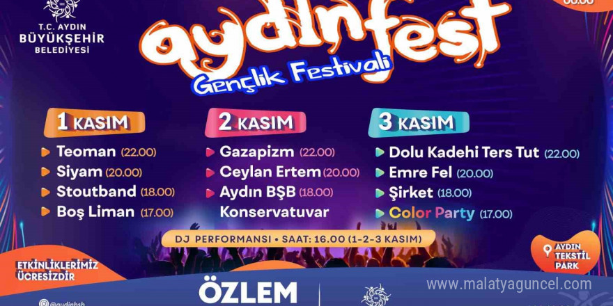 Aydınfest 1 Kasım’da başlıyor