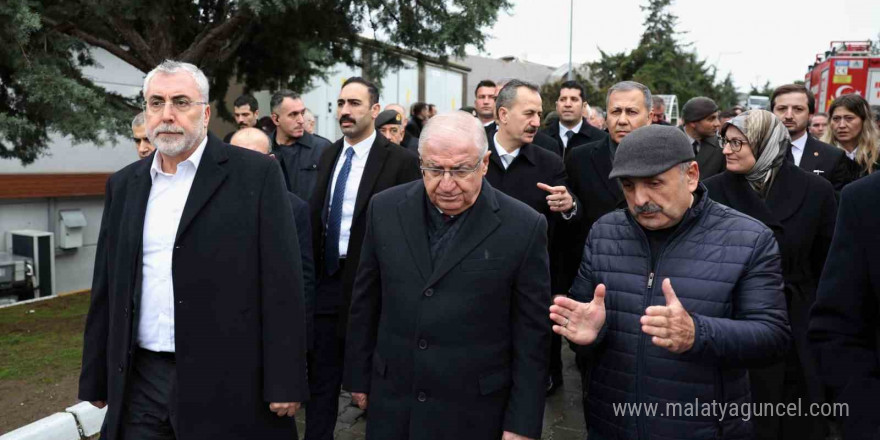 Bakan Güler, Balıkesir’deki patlama sonrası incelemelerde bulundu