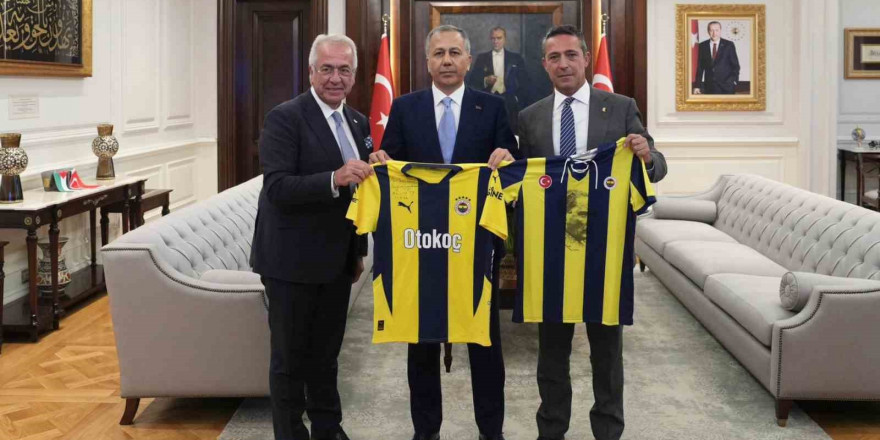 Bakan Yerlikaya, Fenerbahçe Spor Kulübü Başkanı Ali Koç’u kabul etti